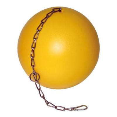 Pig ball anti stress on hanging chain