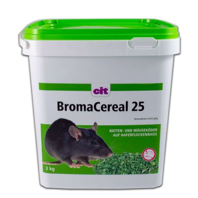 BromaCereal 25 ppm 3 kg - Bromadiolon Rattengift