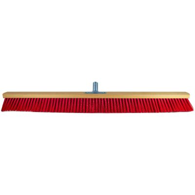 Room broom 100 cm Elaston red with metal stick holder