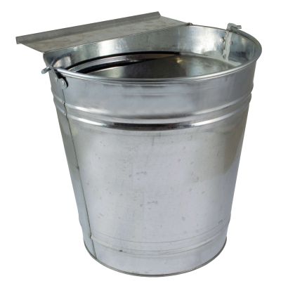 Galvanized poultry drinking bucket