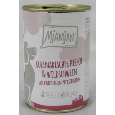 Dog food "Venison &amp; Wild Boar" - 400g culinary venison &amp; wild boar with cranberries