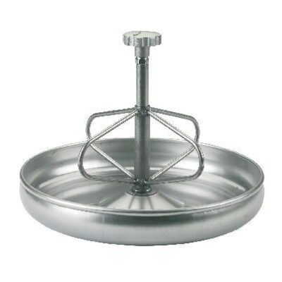 On feeding bowl stainless steel with fixing