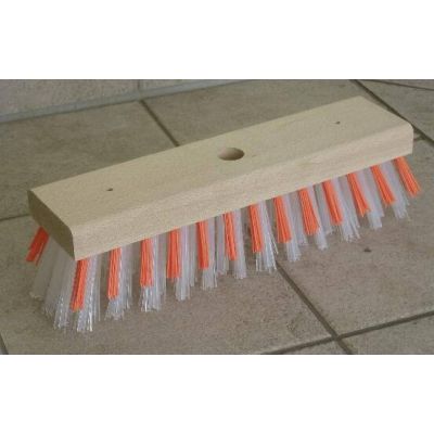 Replacement brush red and white bristles for water broom