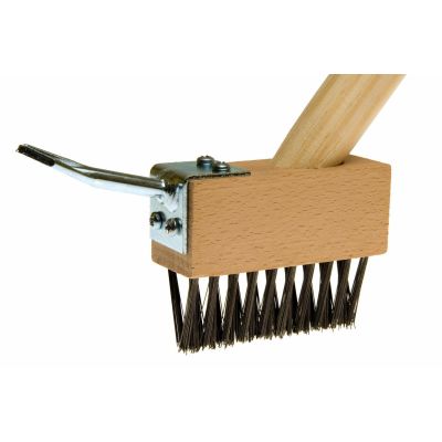 Crevice brush with scraper device handle 140 cm