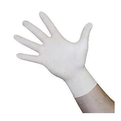 LaTeX disposable gloves, 100 pieces size M