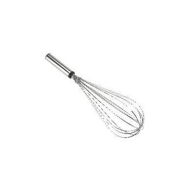 Stainless steel whisk - about 40 cm length - with 6 wire bows