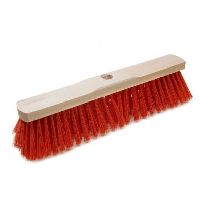 Room broom 40 cm Elaston red with shaft hole