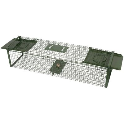 Green trap box case, 100 x 17 x 17 cm - with 2 inputs