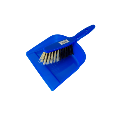 Sweeping set 2 pieces plastic, hand brush + dustpan-blue