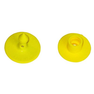 Eartag/Earmark MultiFlex R for pigs, yellow, blank, hole part - 25 PCs per Pack