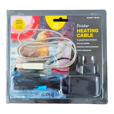 Drinker Heating Cable - Silicone heating cable for small animal drinkers 80cm, 10 Watt