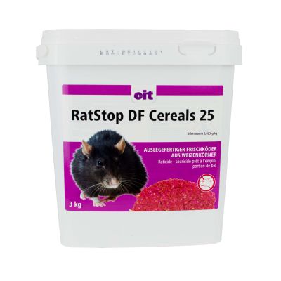 RatStop DF Cereal 25 ppm 3 kg Difenacoum Rattengift