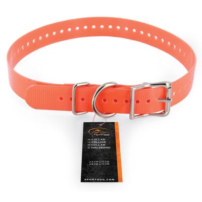 Sport dog collar 2.5 cm orange SAC30-13315