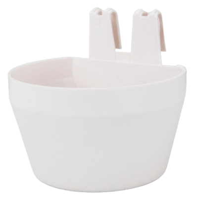 Hanging drinking &amp; feeding bowl for exhibitions - Cell bowl white