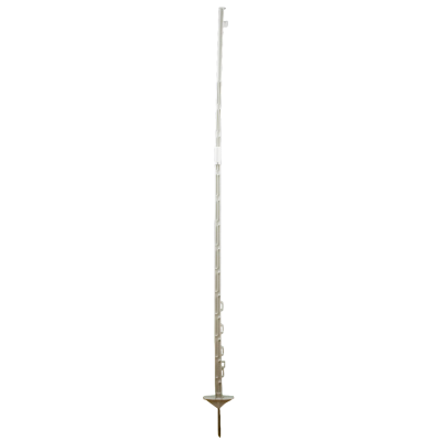 Plastic pole white 150cm - 20 pieces