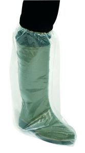 Überziehstiefel Einmal Überschuhe mit Gummizug - Schutzkleidung Seuche Virus Hygiene Einwegstiefel