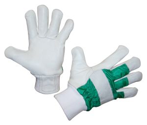 Winter glove cowhide full leather Wood size 9 to 12