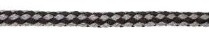 Führstrick Exklusiv, 200 cm. mit Panikhaken, schwarz/grau