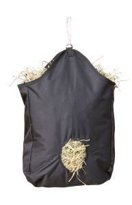 Hay bag black, 2 Aufhängeringe