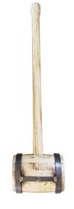 Wooden hammer 6 kg with a flat iron