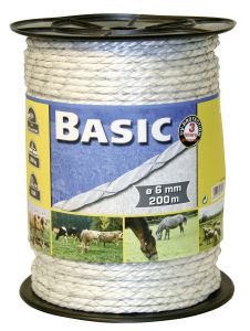 Cord wire 200 m, 6 mm, white, ladder 2 x 0.50 Niro - Kalluri