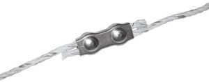 Cable connectors, galvanized, for 6 mm steel cable, 5 piece