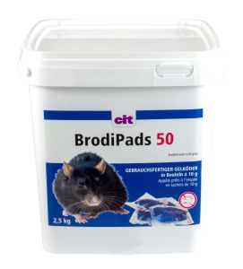 BrodiPads Gelpad 2500 g Portion 15 g Abp. (Brodifacoum)