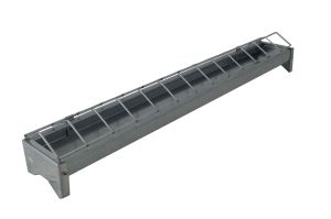 Chick feeder trough 50cm galvanized