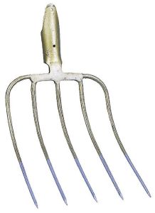 Manure fork 5 Tine, 31 x 24 with spring duels