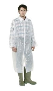 Disposable coat white