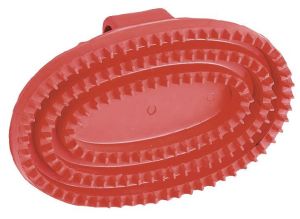 Rubber Striegel junior, oval, Red