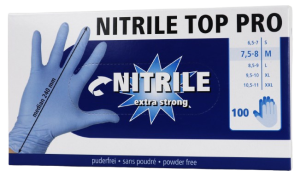 Nitriles all purpose gloves 5.5 mil, 100 pieces, size M
