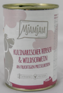 Dog food "Venison & Wild Boar" - 400g culinary venison & wild boar with cranberries