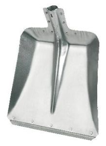 Alu shovel size 9, 36 cm with steel edge