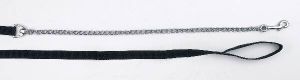 Leash with chain, 250 cm, black