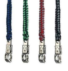 Exclusive lead rope 200 cm. with panic hook, Navy/light blue