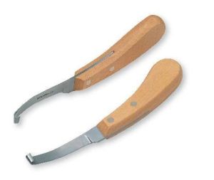 Hoof and claw knife professional, links, narrow