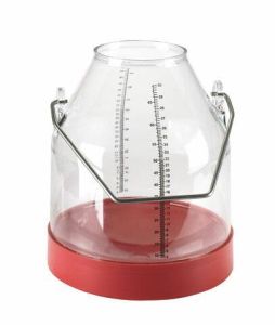Wagon 30 l with scale and handle in red