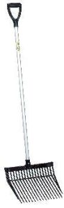 Horse manure fork orig. Aubiose with D grip handle