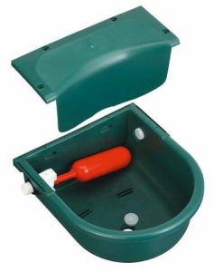 Float drinking bowls green, plastic 3 l