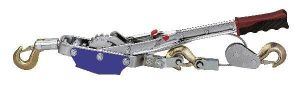 Wire rope hoist with ratchet, rope 3 m x 6 mm, 4000 kg