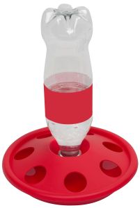 Kükentränke mit 7 Löchern für Standardflasche von 0.5 - 1 Liter