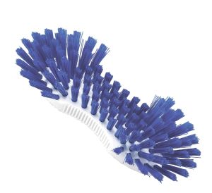 Pot brush with blue bristles, boilable
