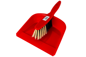 Brush and Pan 2 piece plastic, hand brush + scoop
