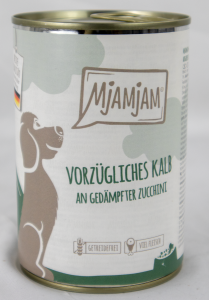 Dog food "Veal & courgette" - 400g delicious veal with steamed courgette