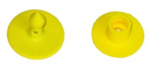 Eartag/Earmark MultiFlex R for pigs, yellow, blank, hole part - 25 PCs per Pack