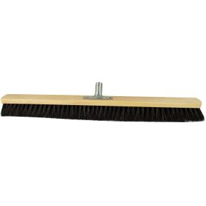 Room broom 80 cm, horsehair, with metal stick holder