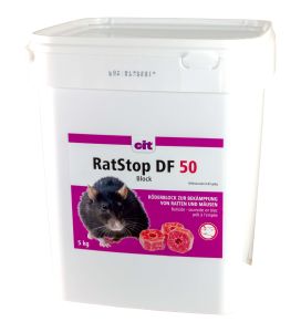 RatStop DF Block 5000g, 25 x 20 g Abp.  (Difenacoum)