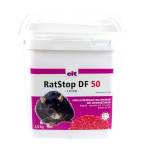 Kerbl RatStop DF 50 Cereal 2500 g (Difenacoum) - poisonous wheat, cereal flakes, rat poison
