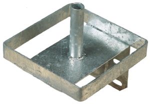 Salt leak stone holder metal